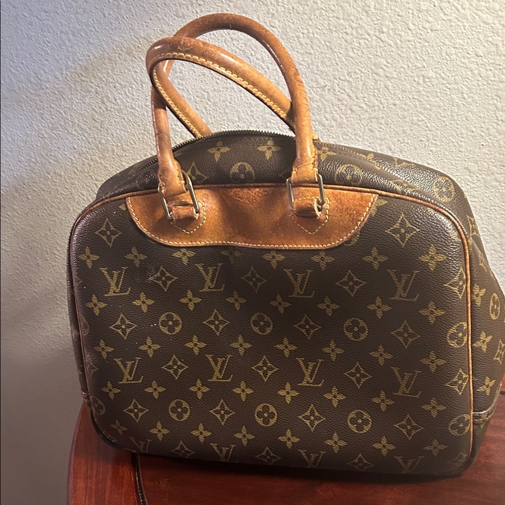 Louis Vuitton Brown Monogram Top-Handle  Deauville Satchel - Picture 2 of 13